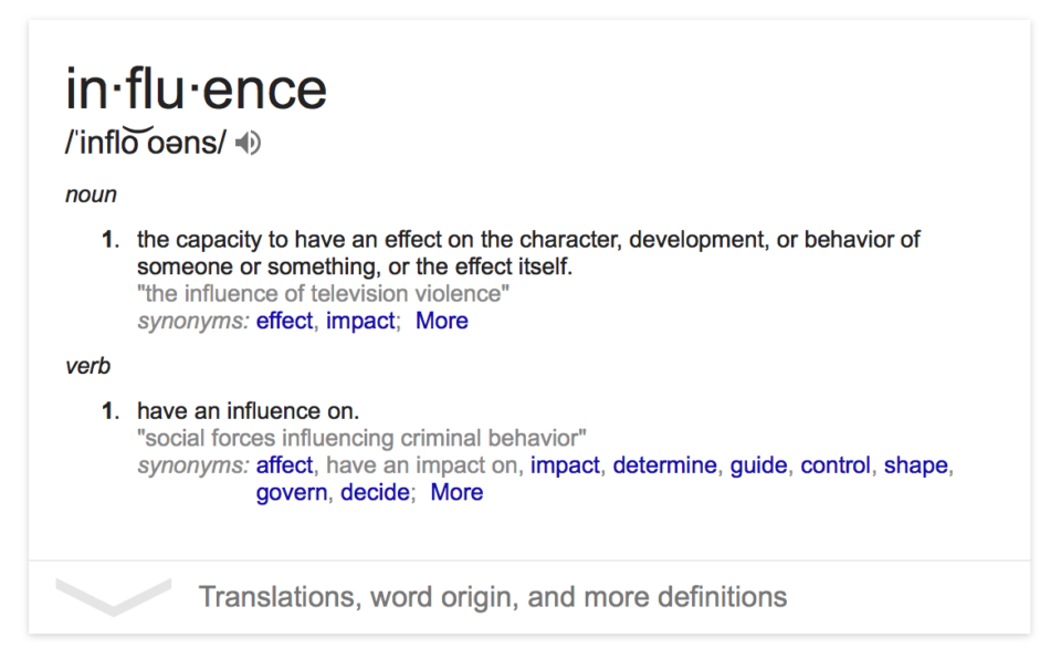 influence_definition